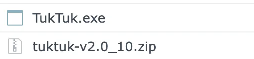TukTuk executable and archive
